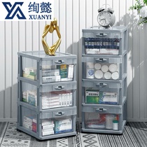 Export German medicine box household empty medicine cabinet extra large capacity large drug drug storage box multi-layer family pack