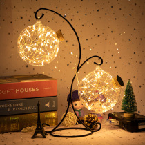 Luminous leb star glass bottle Lucky Star empty bottle Hanging bottle Cork bottle Lover Tanabata Festival creative gift