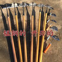 Hoe root artifact all manganese steel quenching small hoe planting vegetable weeding special hoe weeding artifact turning ground loosening soil Outdoor