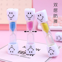 Childrens brushing time hourglass smiley face hourglass timer three minutes personality kindergarten student creative small gift