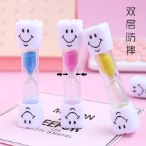 Childrens brushing time hourglass smiley face hourglass timer three minutes personality kindergarten student creative small gift