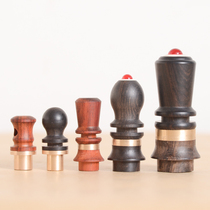 Wine gourd accessories solid wood plug copper lipstick red wood red sandalwood wine set mouth wine pot anti-seepage hydrological play gourd accessories