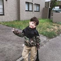 2021 spring boys new childrens coat fashion foreign baby camouflage assault jacket handsome spring and autumn clothes