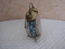 Antique nostalgic early decorative pattern production brand Roman numeral cloisonne alarm clock miniature mechanical collection