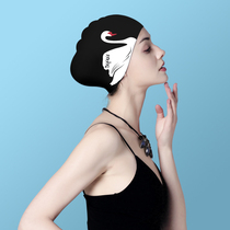Dofanlin swimming cap female waterproof non-hair hair special hair silicone swimming cap swimming cap swimming goggles set
