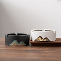 Where is the creative trend Japanese office ceramic ashtray household living room anti-fly ash household