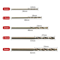  Twist steel plate cobalt-containing drill bit special punch drill set drill bit Metal iron Stainless steel M35 high-speed steel 50