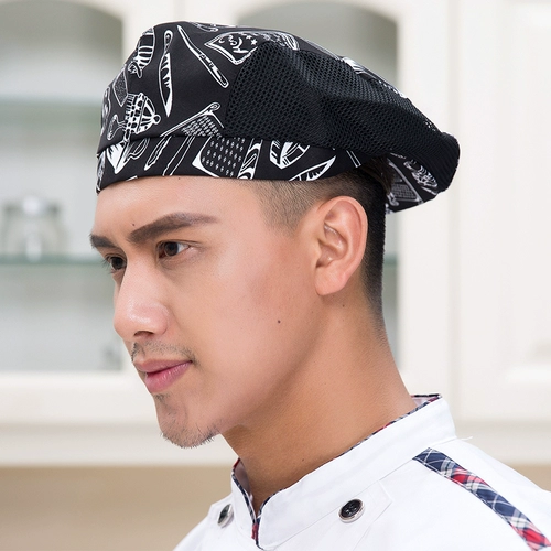 Catering Bere Front Hat Kitchen Chef Chef Hotpot Restaurant Restaurant Office Hat Hat Индивидуализированная мужчина и женщины летние дышащие