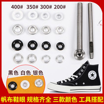 Canvas shoes aluminum eye buckle metal rivet shoes with hole hollow buckle Converse canvas shoes side eye air eye buckle