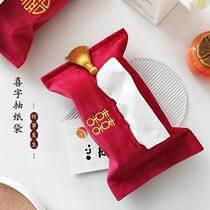 Married Writing Tissue Costume Bedroom Drawing Bag Wedding Products Chinese Festival Red Tissue Box