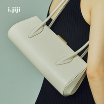 I jiji French armpit bag in the ancient shoulder soft leather baguette womens bag niche New Tide womens bag Gu Liangjiji