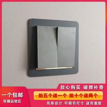 Switch protective cover decorative wall stickers household sockets modern simple anti-dirty snap-button frame acrylic switch stickers