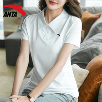 Ann Stepping Short Sleeve Polo Shirt Woman Dress Summer Breathable White Speed Dry Thin Group Buy Print Number Workwear Sports T-shirt