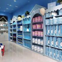 New Wooded Mother & Baby Shop Shelves Nakashima Milk Powder Paper Pee Pants Surrogacy Store Shelves Display Cabinet Shelving Pet Store Goods