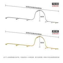 New New Clothing Shop Upper Wall Exhibition Rack Semicircle Net Red Floor Nordic Hanging Clothes Hanger Womens Clothing Shop Heteroform Wall-mounted