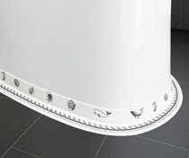 Toilet edge waterproof patch toilet beauty seam base U-shaped side Post paste type Ground mat paste anti-mildew sealing strip