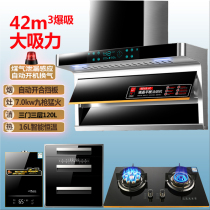 Japanese cherry blossom new range hood gas stove set gas kitchen set special price