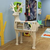 New Elk Deer Living Room Floor Swing Piece Creative Animal Childrens Bookshelf Shelves Decorated Hotel Theme Shop Window Props
