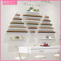 New Beauty Chia Store Containing Nail Polish Glue Shelf Wall Display Rack Iron Art Wall-mounted Net Red Cosmetics Shelving