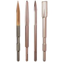 Black tool electric pick chisel five-pit steel chisel head flat shovel hexagon square handle pointed chisel electric hammer drill bit for wall shovel