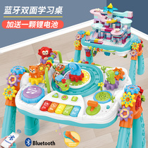 Pro-Dobey double-sided learning table Childrens multi-function game table 3 building blocks assembled baby toy table Baby 1-5 years old