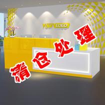 Cashier counter simple modern clothing store convenience store small bar counter commercial store front desk reception desk