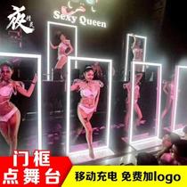 Bar Point Stage Luminous Jump Stage Nightclub ktv Door Frame Point Jump Point Dance Interactive Atmosphere Props Hot Stage