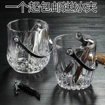 Hot bar KT diamond acrylic large ice bucket portable ice box Universal ice cup ice clip
