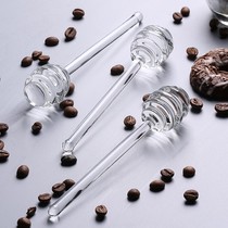 Hot selling Angel home creative high grade honey bar Jam bar baking tool glass mixing rod single
