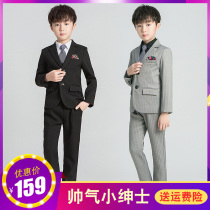 Childrens suit Four five six-piece suit Small host costume boy small dress boy summer piano performance