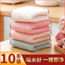 Not easy to lose hair Edging rag Kitchen suction wipe table wipe bowl dish wash cloth towel Hand towel towel Cleaning towel Cleaning towel Cleaning cloth