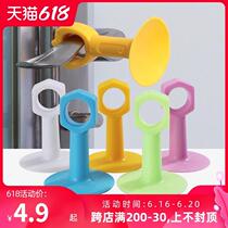 Door closing multifunction buckle large toilet Anti-collision Multi-frog glue lengthened simple washroom silica gel energy door suction hanging glue