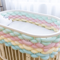 INS Nordic wind special coarse wool woven bed crib anti-collision winding bed bed woven knotted bed