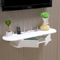 New TV set-top box rack router non-perforated living room wall Wall bedroom storage partition box