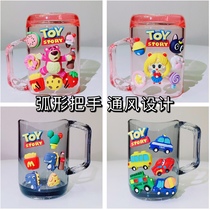 Childrens mouthwash Cup boys and girls hanging wall home cute plastic cartoon wash cup toothbrush cup rack