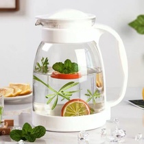Cold kettle glass high temperature resistant household large capacity cold water bottle bubble teapot set hammer anti-drop heat-resistant boiling water Cup