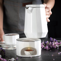 Teapot warm tea machine heating base glass teapot universal candle heating stove sitting ceramic alcohol stove fragrant lavender