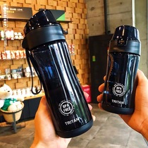 South Korea Harajuku trend tritan plastic cup net red portable outdoor sports kettle student straw cup