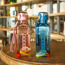 1L water cup large capacity outdoor sports kettle style simple bomb cover plastic cup student portable cup