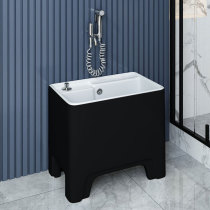 Light luxury home balcony mop pool ceramic large mop pool floor-standing toilet Nordic tank wash high-end villa