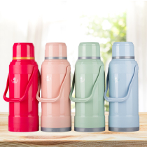 Household hot water bottle plastic housing insulation nuan shui hu skin small thermos cha ping kai shui ping glass liner 2L 5 pounds