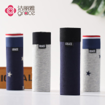  Jie Liya Xinjiang cotton mens underwear mens pure cotton breathable shorts mid-waist boxer bottoms large size pants youth