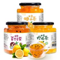 Xumutang honey grapefruit tea passion fruit lemon canned 500g drink bubble water drink Korean fruit tea