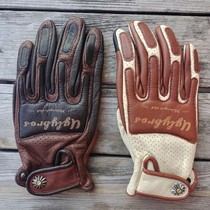 uglybros ugly brothers retro motorcycle locomotive gloves hareindian autumn winter plus suede waterproof CM300