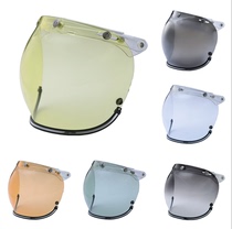 Taiwan CHIEF Helmet Original Factory Bubble Lenses BILTWELL BELL Universal Triple Button Wind Shield Mirror