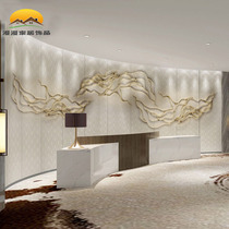 Modern light luxury metal wall decoration hotel living room sofa background Wall Wall wall hanging model room wrought iron wall decoration pendant