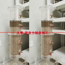 Transparent plexiglass soil column instrument soil infiltration experimental device acrylic soil column leaching with scale Markov bottle