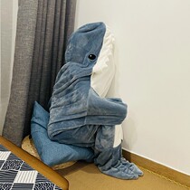 Spot Day Style Sand Sculpture Shark Sleeping Bag Pajamas Office Afternoon Nap Blankets Children Single Dorm Room Students Flannel