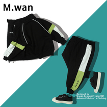 Boy Tide kit 2022 Chunqiu New long sleeve splicing male baby Sports jacket Two sets for small childrens sports jacket