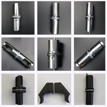 Thickened glass door handle accessories big handle foot seat door round tube handle foot accessories rose gold black titanium gold